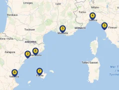 Mapa plavby